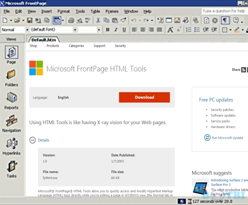 microsoft frontpage download